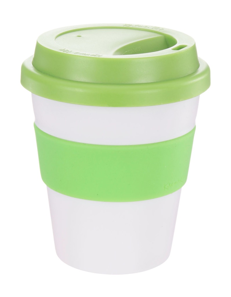 Coffee Cup / Mug11oz/320ml Plastic Karma Kup Plastic Aura Lid Reusable