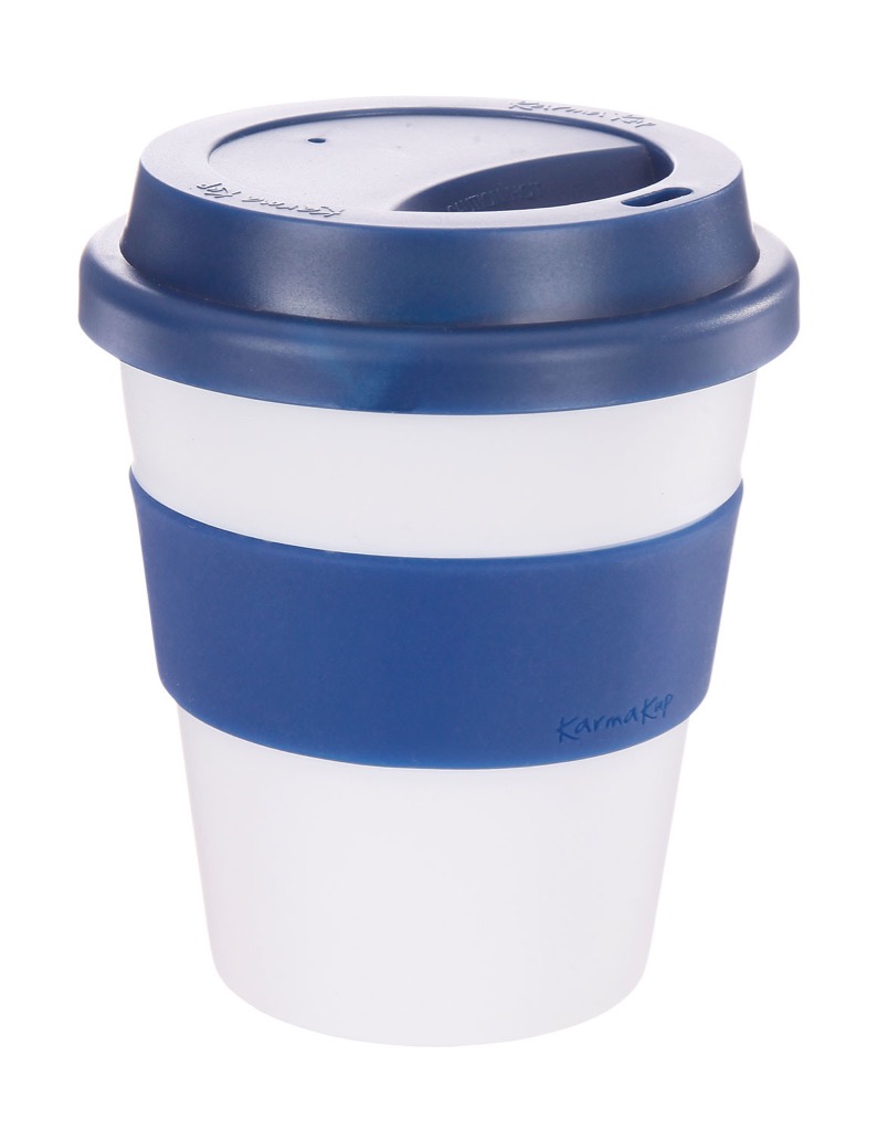 Coffee Cup / Mug11oz/320ml Plastic Karma Kup Plastic Aura Lid Reusable