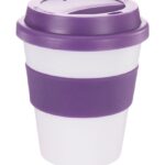 Coffee Cup / Mug11oz/320ml Plastic Karma Kup Plastic Aura Lid Reusable