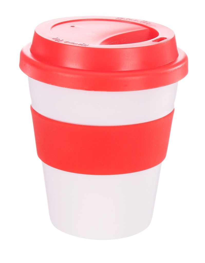 Coffee Cup / Mug11oz/320ml Plastic Karma Kup Plastic Aura Lid Reusable