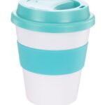 Coffee Cup / Mug11oz/320ml Plastic Karma Kup Plastic Aura Lid Reusable