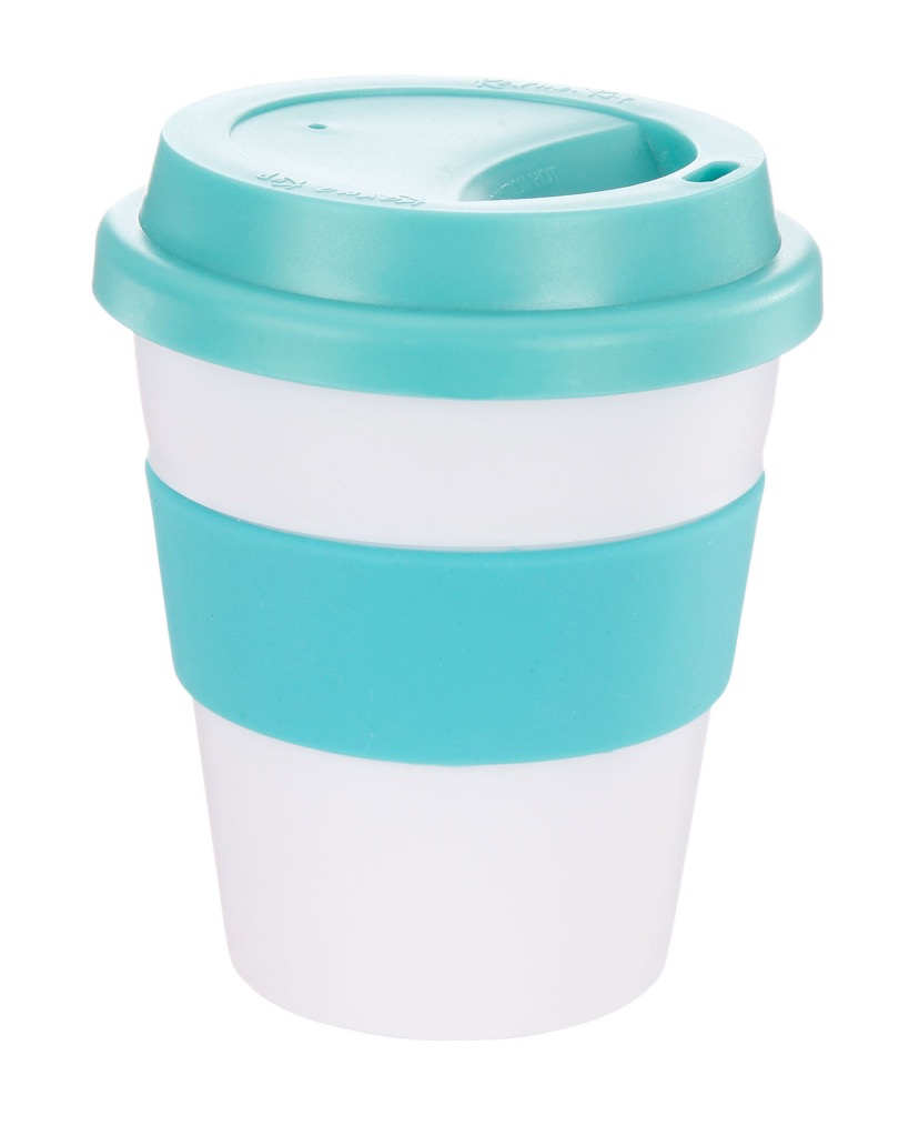 Coffee Cup / Mug11oz/320ml Plastic Karma Kup Plastic Aura Lid Reusable