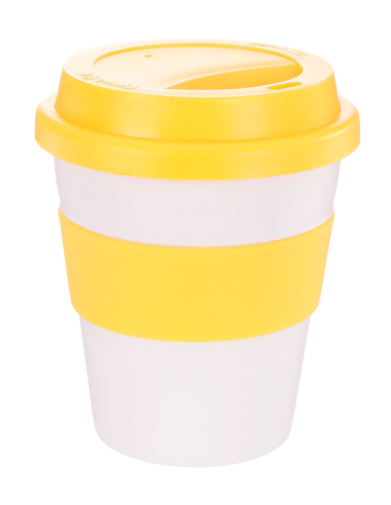 Coffee Cup / Mug11oz/320ml Plastic Karma Kup Plastic Aura Lid Reusable