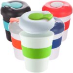 Coffee Cup / Mug 11oz/320ml Plastic Karma Kup Profile Lid Reusable Eco Friendly