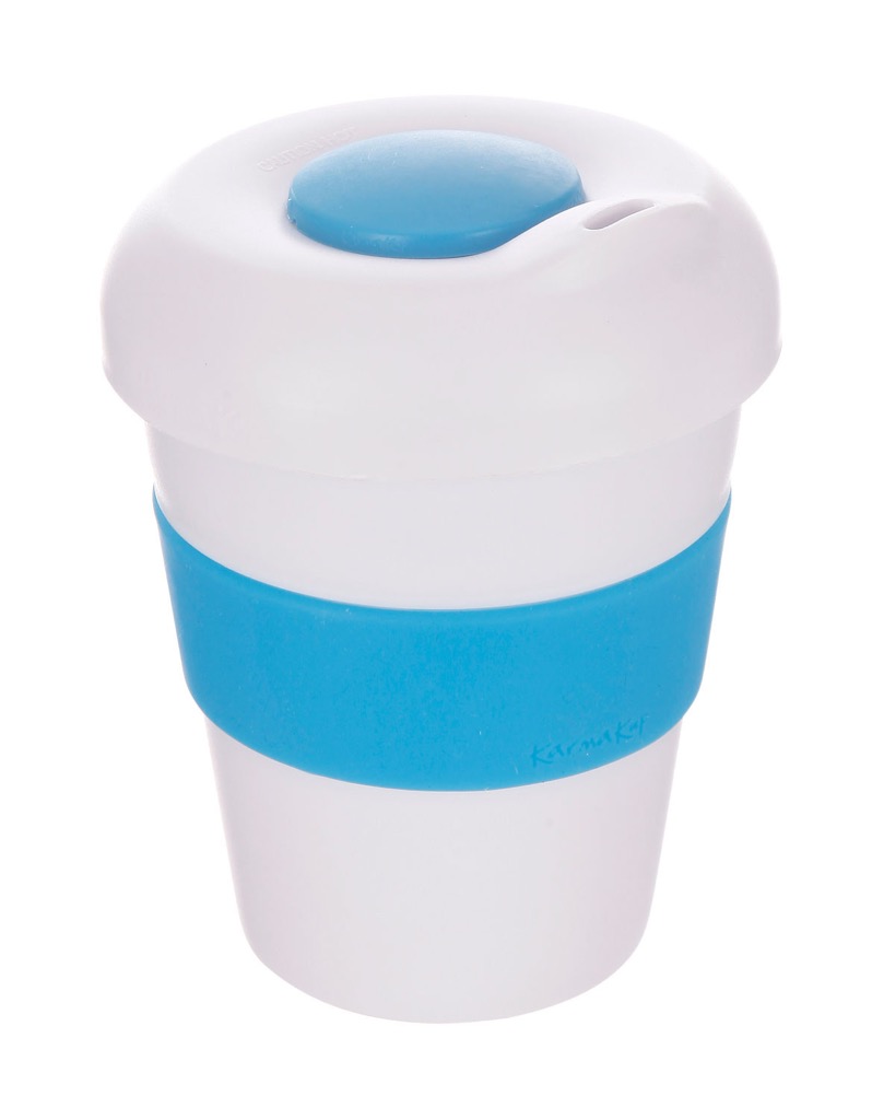 Coffee Cup / Mug 11oz/320ml Plastic Karma Kup Profile Lid Reusable Eco Friendly
