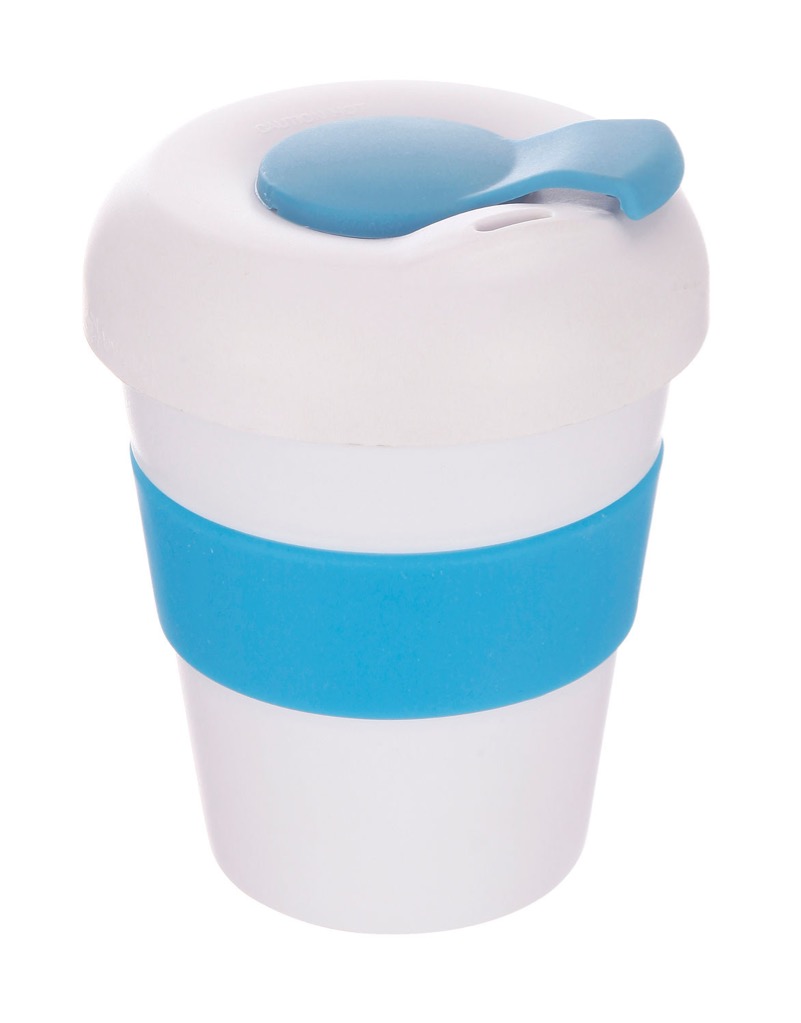 Coffee Cup / Mug 11oz/320ml Plastic Karma Kup Profile Lid Reusable Eco Friendly