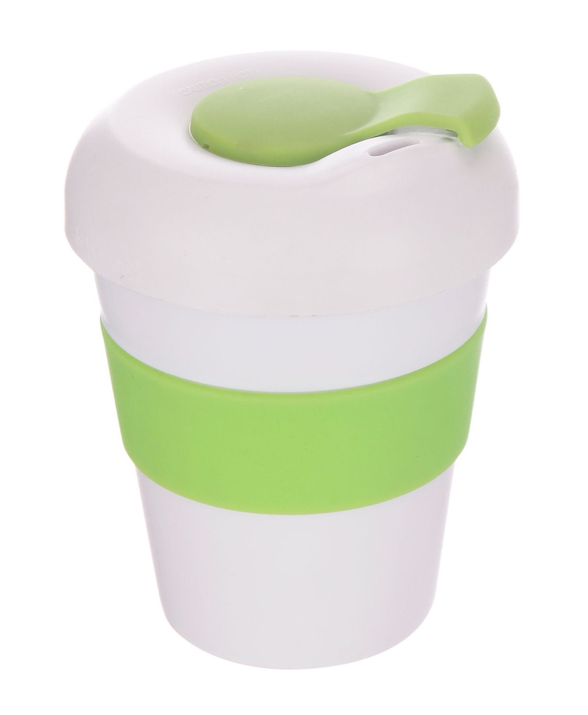Coffee Cup / Mug 11oz/320ml Plastic Karma Kup Profile Lid Reusable Eco Friendly