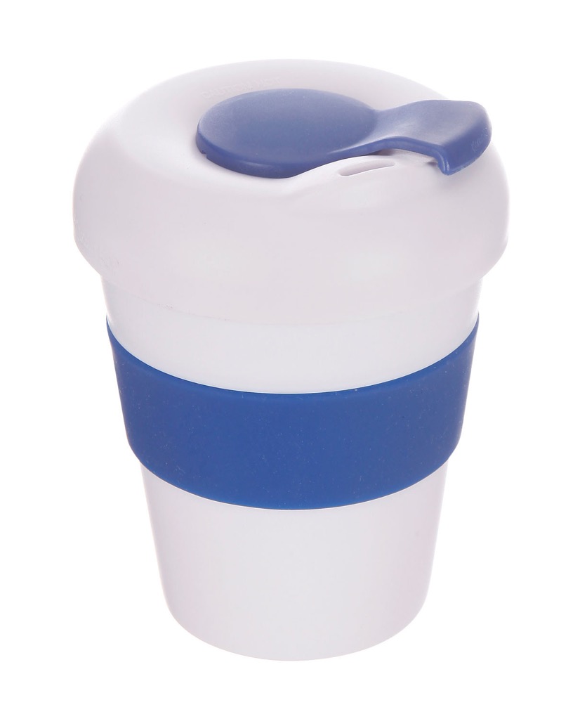 Coffee Cup / Mug 11oz/320ml Plastic Karma Kup Profile Lid Reusable Eco Friendly