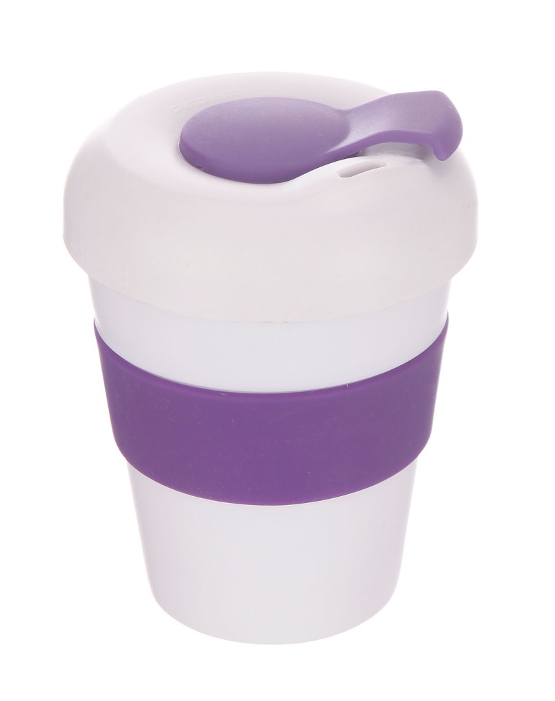 Coffee Cup / Mug 11oz/320ml Plastic Karma Kup Profile Lid Reusable Eco Friendly