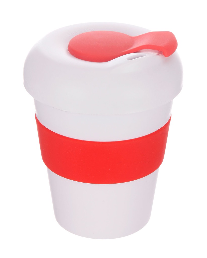 Coffee Cup / Mug 11oz/320ml Plastic Karma Kup Profile Lid Reusable Eco Friendly