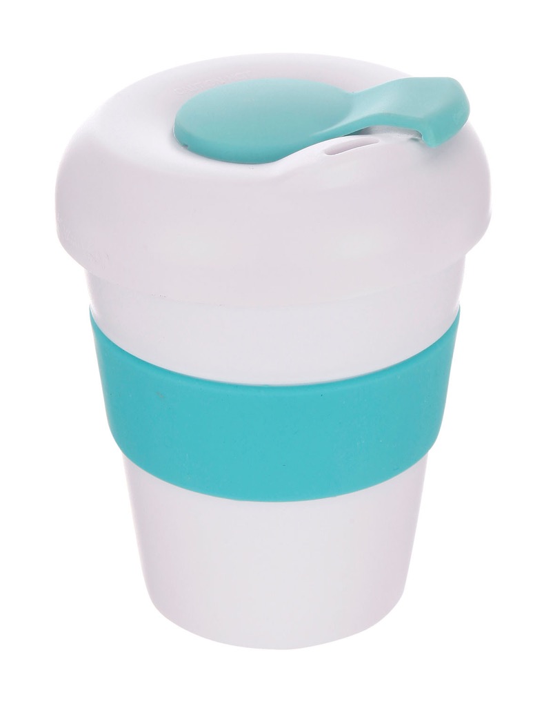 Coffee Cup / Mug 11oz/320ml Plastic Karma Kup Profile Lid Reusable Eco Friendly
