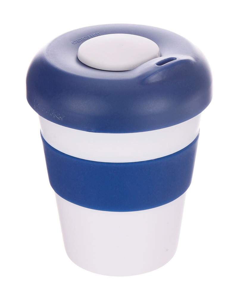 Coffee Cup / Mug 11oz/320ml Plastic Karma Kup Profile Lid Reusable Eco Friendly