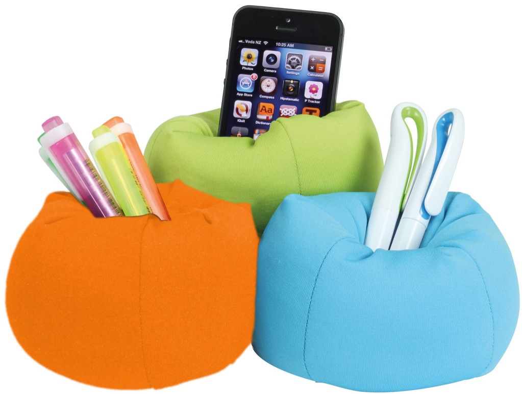 Beanbag Phone Holder Desk Caddy