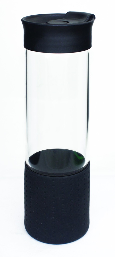 Drink Bottle Glass With Silicone Top 500ml