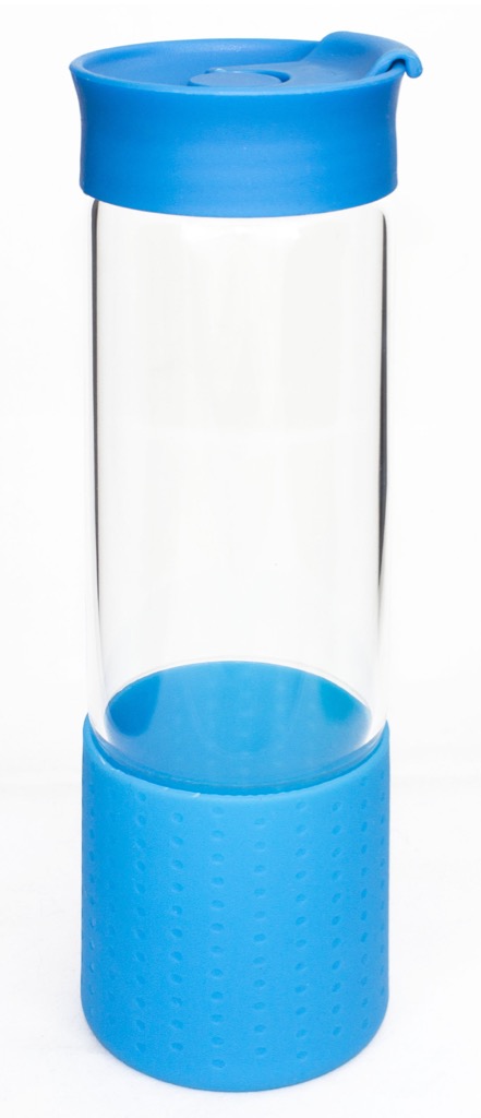 Drink Bottle Glass With Silicone Top 500ml
