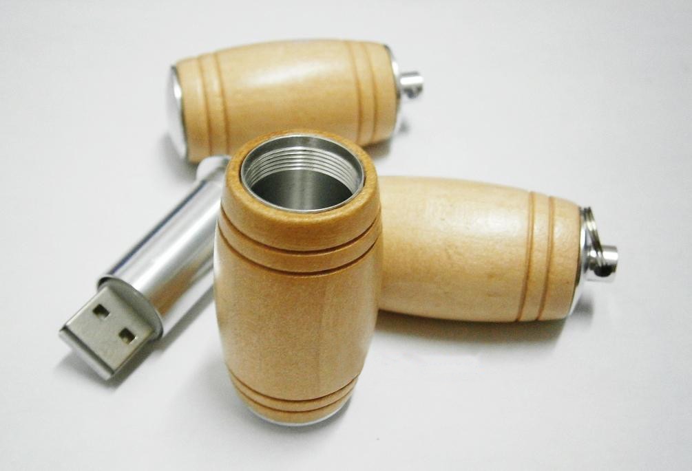 Usb Barrel Barrel Shape With Key Ring Attachment ( Factory Direct Moq)