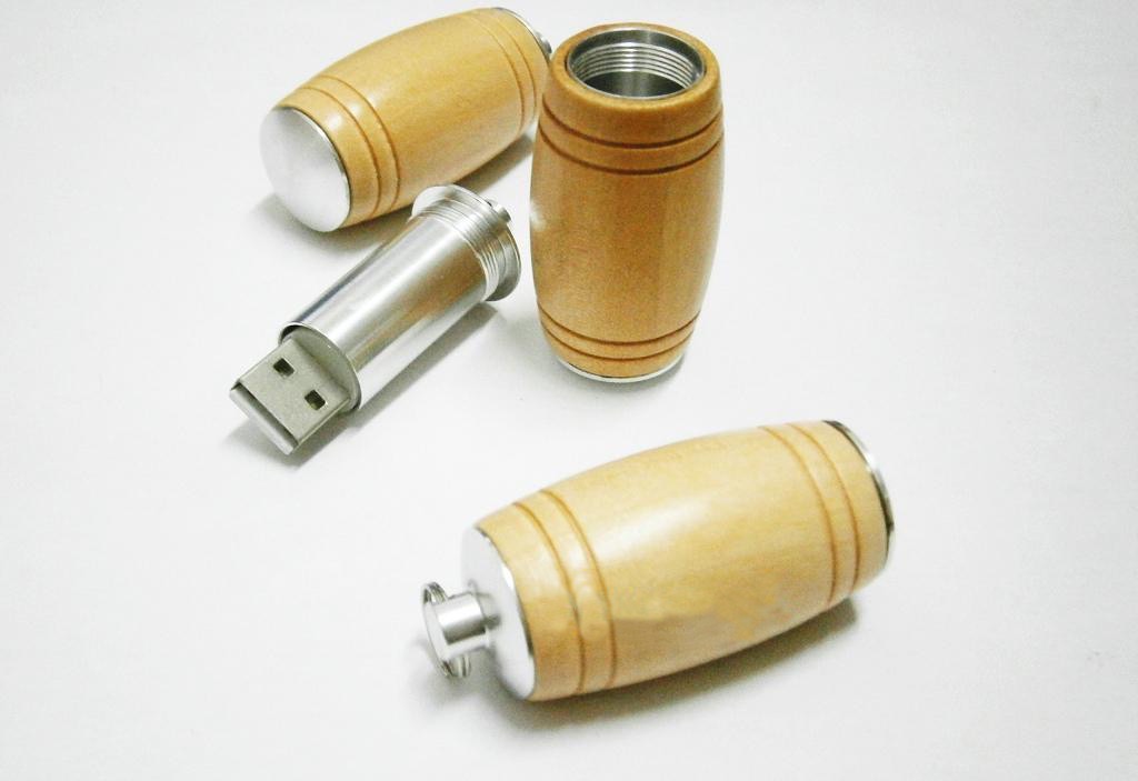 Usb Barrel Barrel Shape With Key Ring Attachment ( Factory Direct Moq)