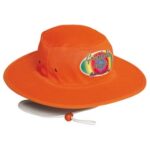 Luminescent Safety Hat With Chin Strap & Toggle