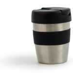 Coffee Cup / Mug 8oz/235ml Stainless Steel Karma Kup Plastic Flip Lid Reusable . Eco Friendly
