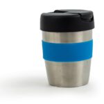 Coffee Cup / Mug 8oz/235ml Stainless Steel Karma Kup Plastic Flip Lid Reusable . Eco Friendly