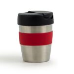 Coffee Cup / Mug 8oz/235ml Stainless Steel Karma Kup Plastic Flip Lid Reusable . Eco Friendly