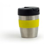 Coffee Cup / Mug 8oz/235ml Stainless Steel Karma Kup Plastic Flip Lid Reusable . Eco Friendly