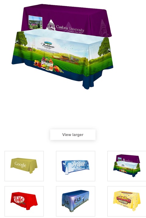 3-Sided Throw Table Cloth