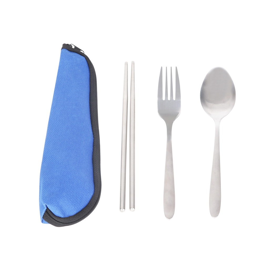 3 Piece Stainless Steel Travel Utensils Set