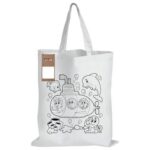 Colouring Short Handle Cotton Bag & Pencils