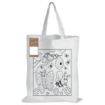 Colouring Short Handle Cotton Bag & Pencils