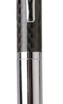 Metal Pen Click Action Carbon Fibre And Chrome Barrel Matrix