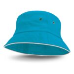 Bondi Premium Bucket Hat – White Sandwich Trim