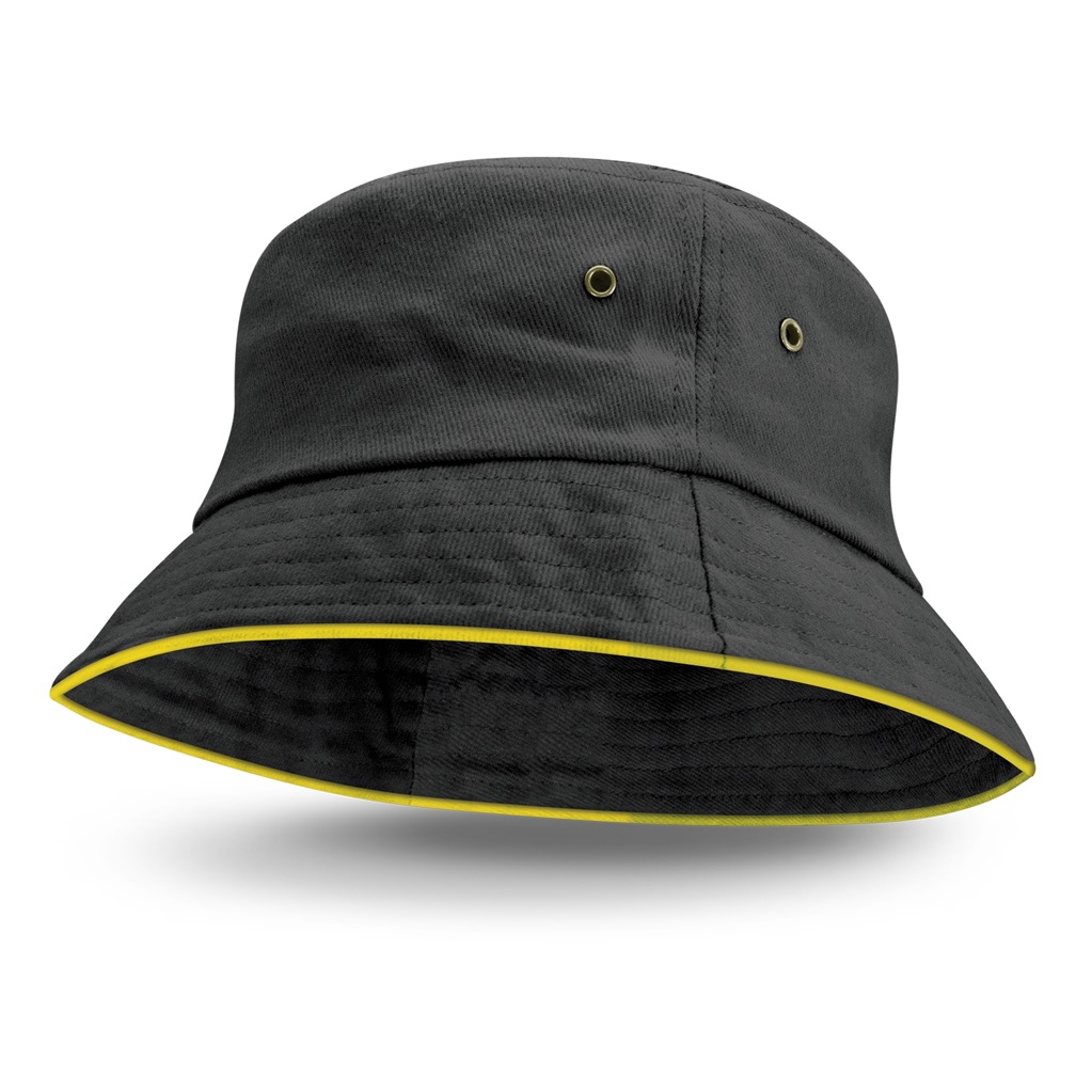 Bondi Premium Bucket Hat – Coloured Sandwich Trim