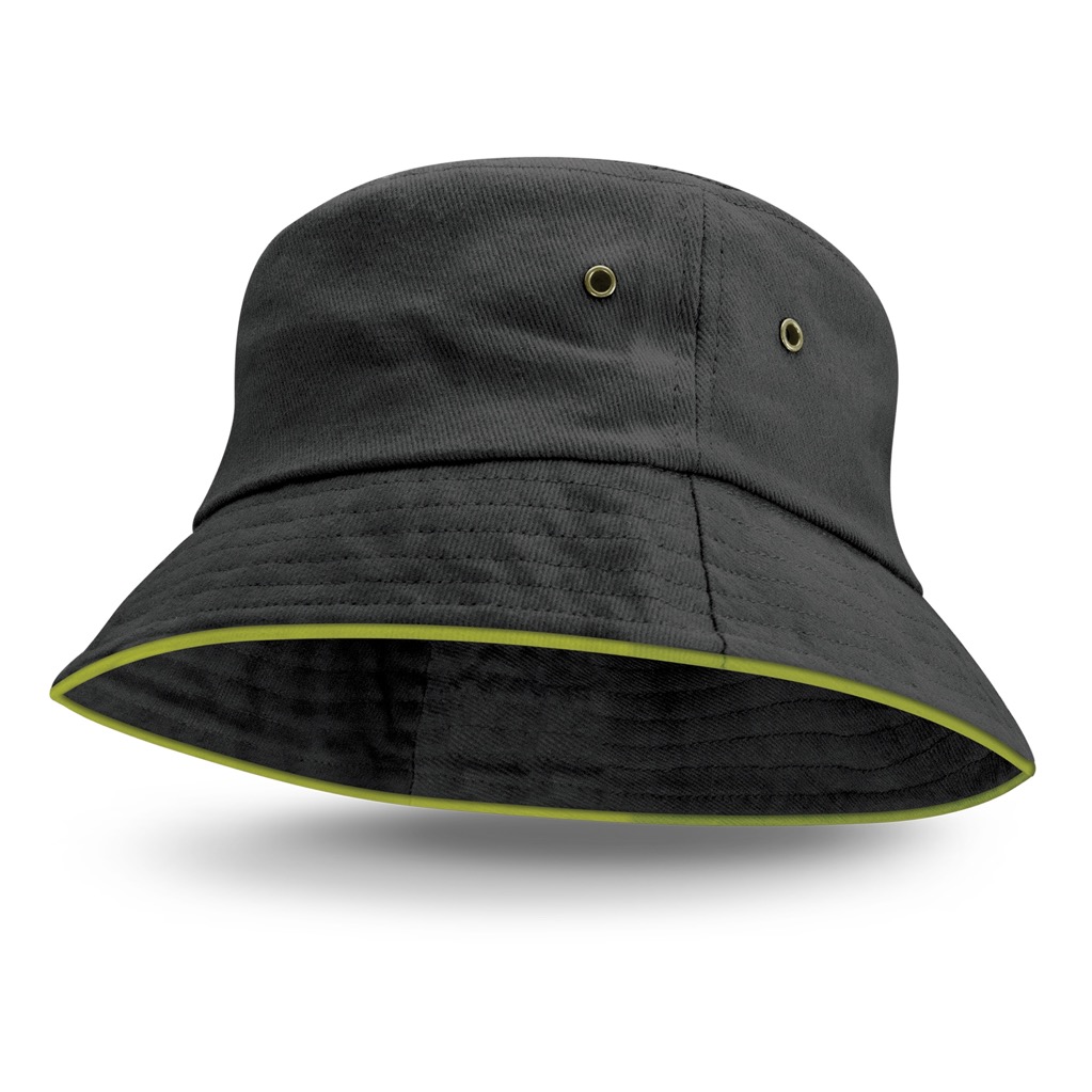 Bondi Premium Bucket Hat – Coloured Sandwich Trim