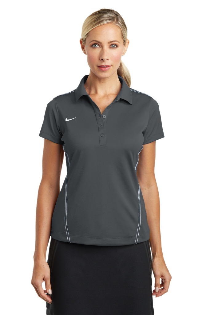 Nike Ladies Dri-FIT Sport Swoosh Pique Polo